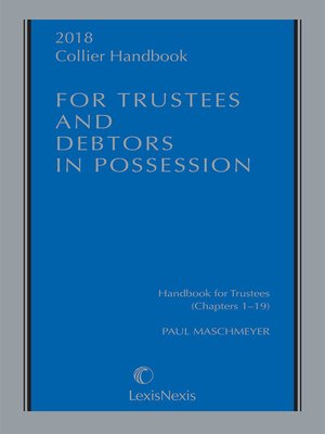 cover image of Collier Handbook for Trustees and Debtors in Possession